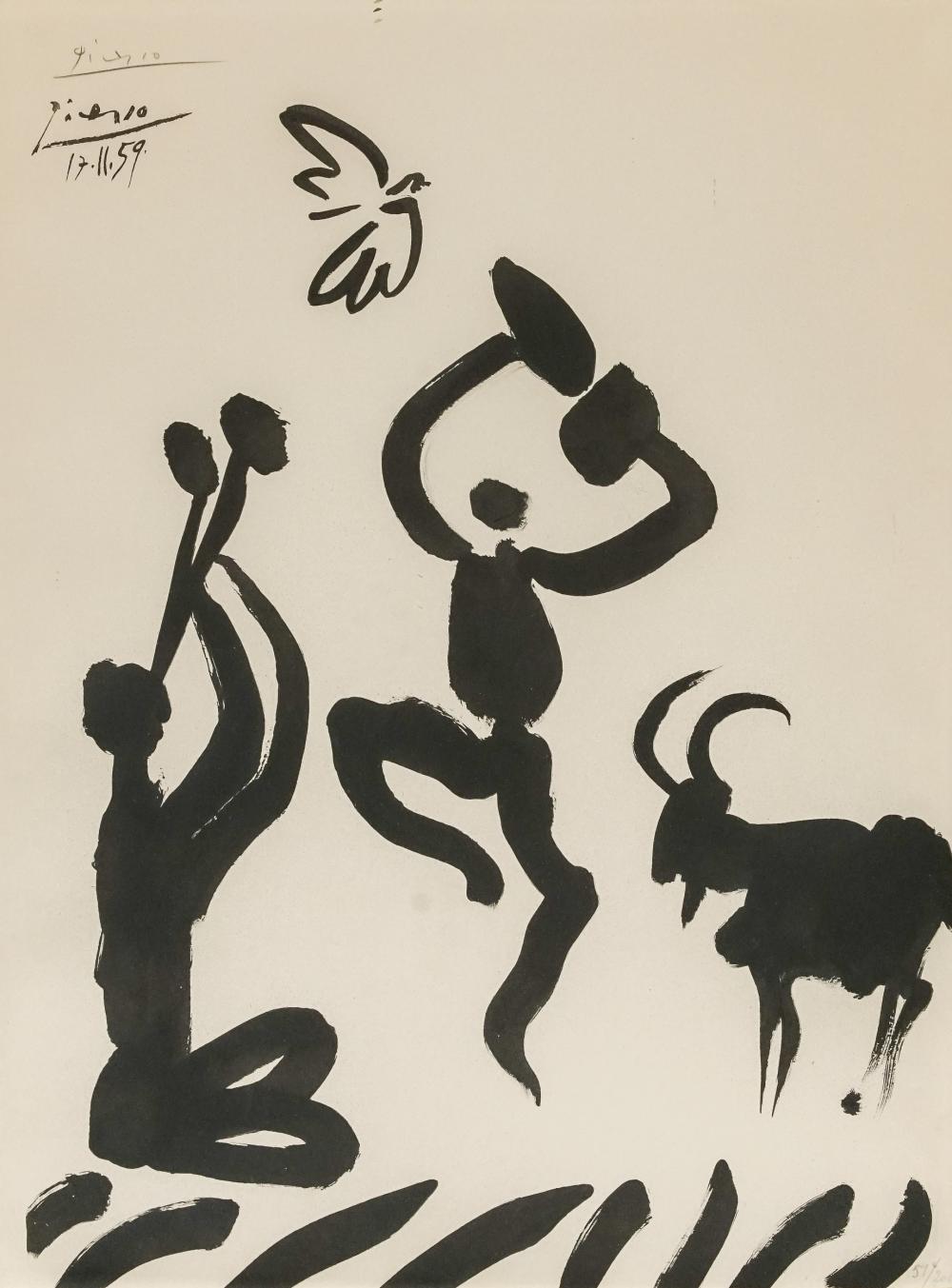 Appraisal: AFTER PABLO PICASSO SPANISH - LA DANSE DU BERGER LITHOGRAPH