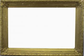 Appraisal: Antique Carved Gilded Frame Antique Carved Gilded Frame Rabbet size