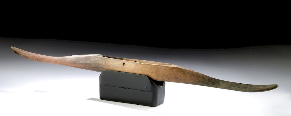 Appraisal: Early th C Fiji Wood Canoe Toy w Duck Beak