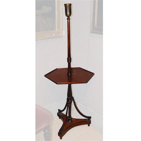 Appraisal: Regency Style Mahogany Floor Lamp Estimate -