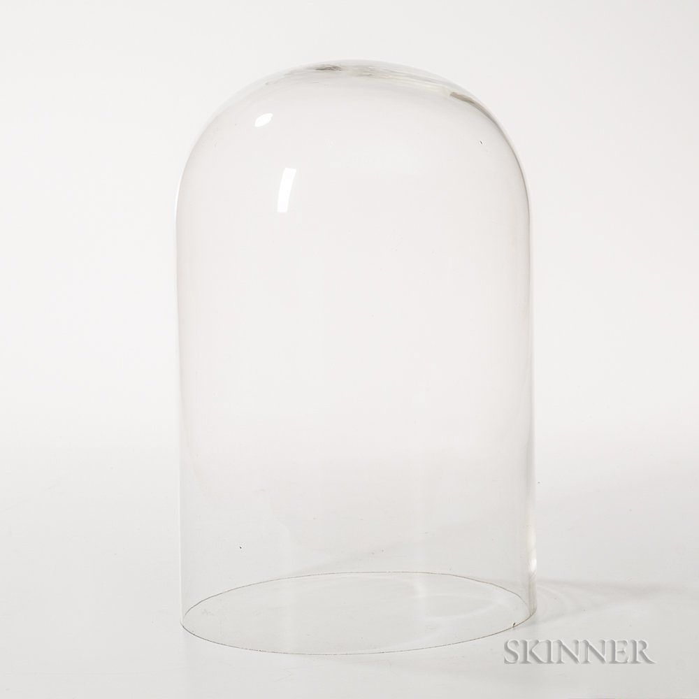 Appraisal: Colorless Glass Dome Colorless Glass Dome base dia ht in