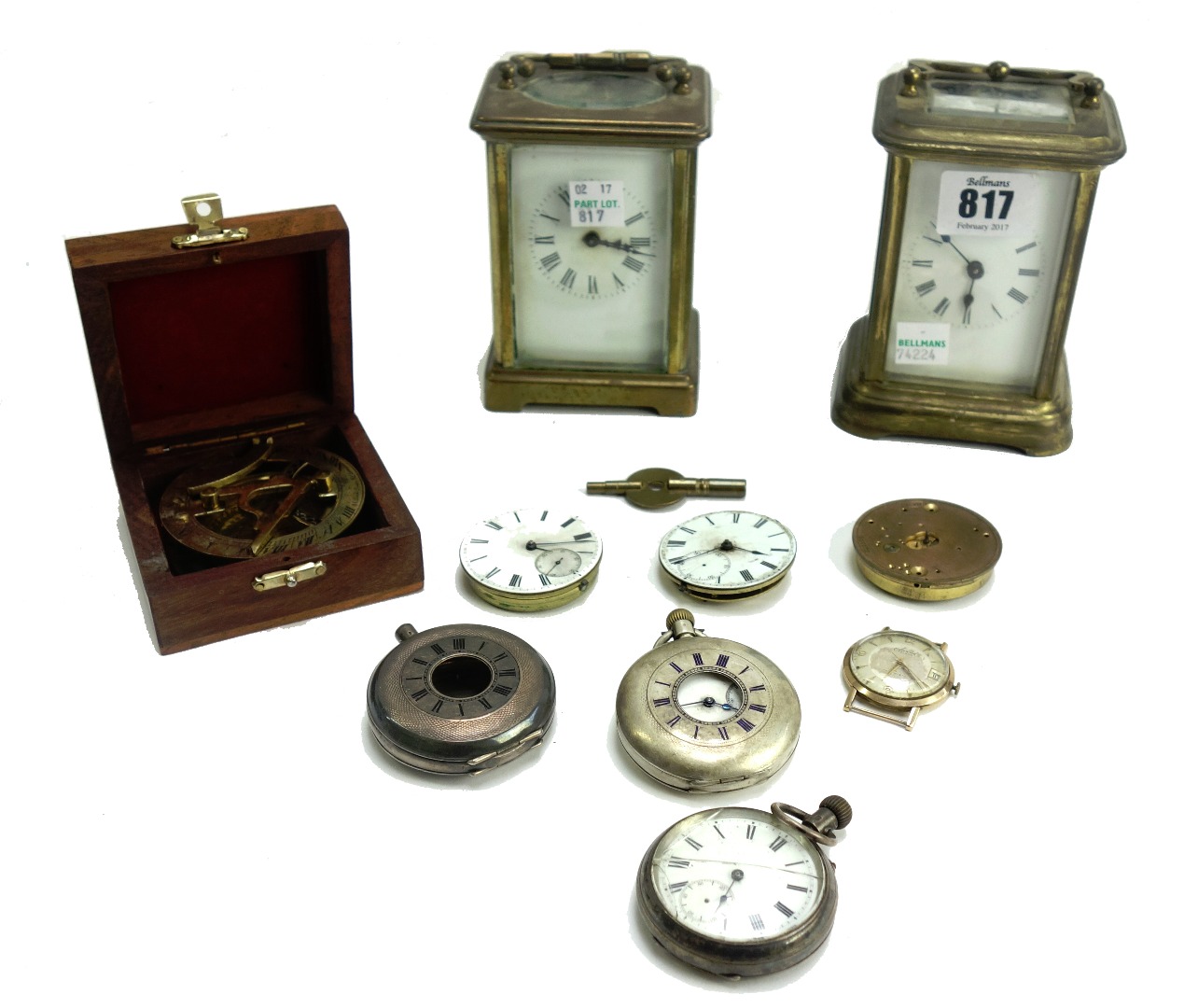 Appraisal: A Victorian silver pocket watch case another similar related spare