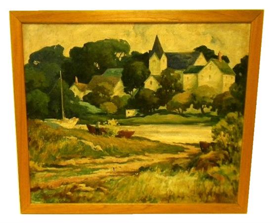 Appraisal: Harry de Maine American - Noank Conn c s oil