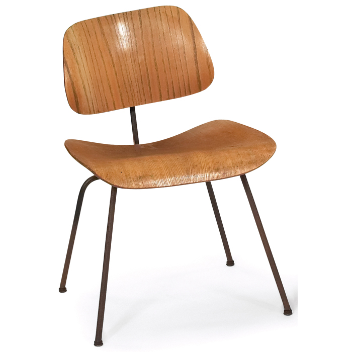 Appraisal: Charles and Ray Eames DCM dining chair by Herman Miller