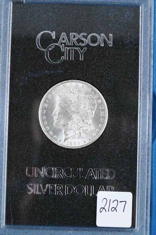 Appraisal: CARSON CITY SILVER DOLLAR Comes with the GSA box and