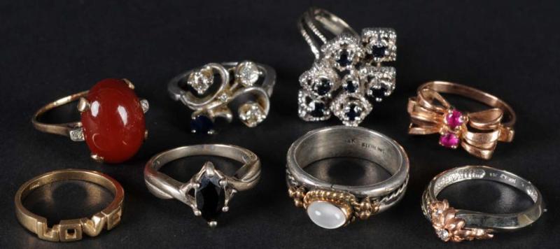 Appraisal: Lot of Rings Description Includes three K gold three K