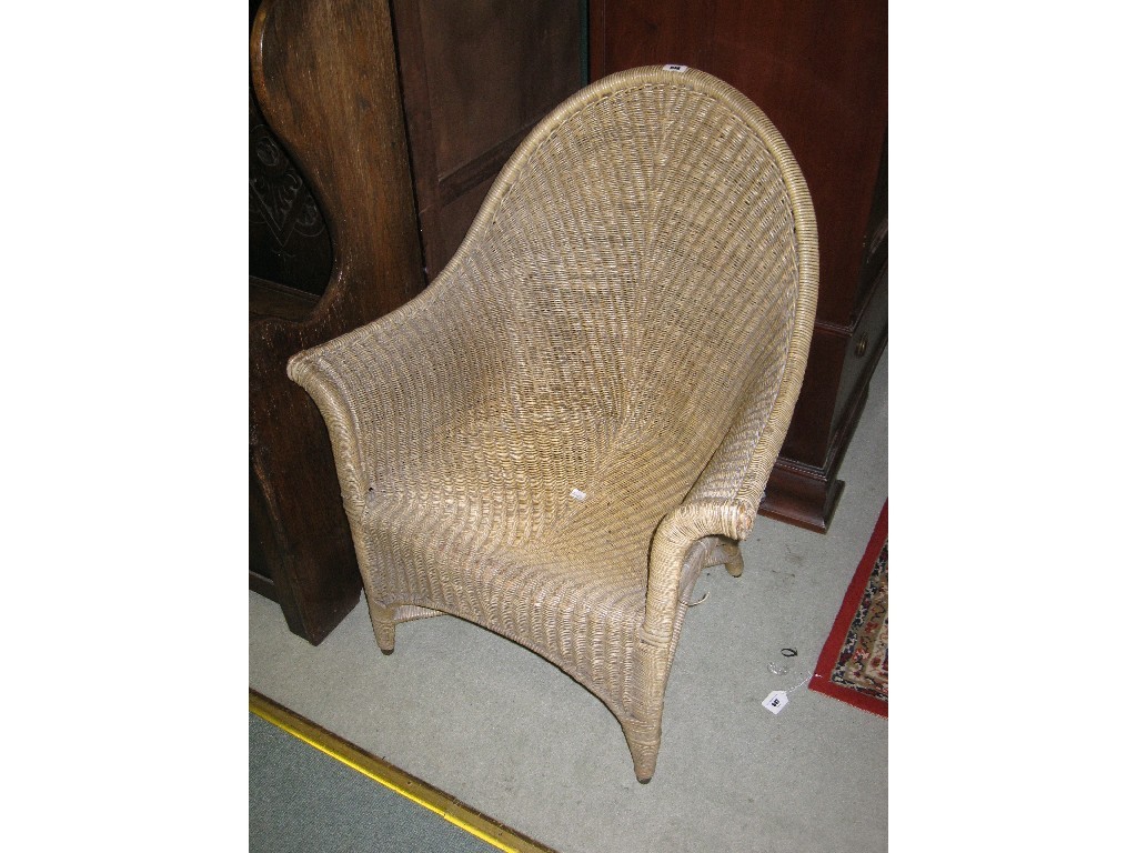 Appraisal: Stylish wicker conservatory chair