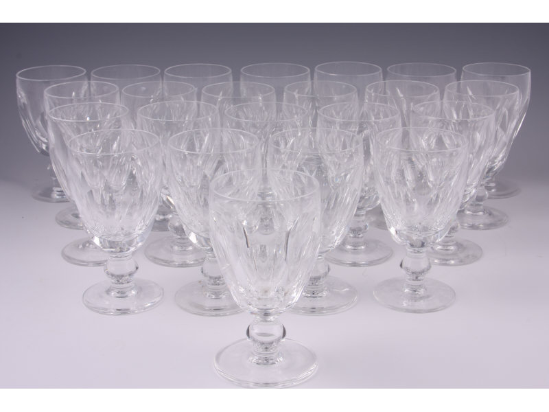 Appraisal: Set of Waterford Claret Glasses Kathleen Estimate -