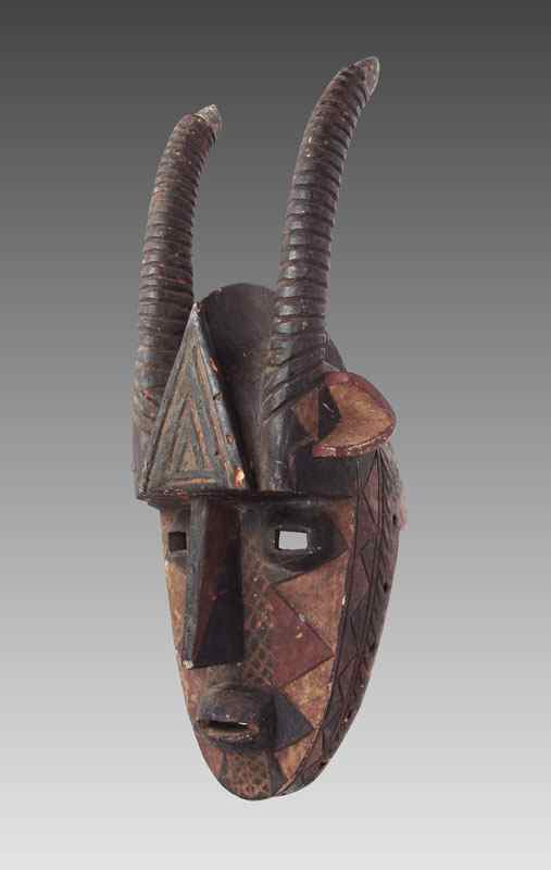 Appraisal: AFRICAN BOBO HORNED MASK BURKINA FASO '' x '' x