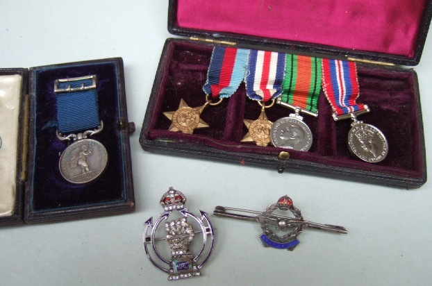 Appraisal: A silver miniature Royal Humane Society Medal engraved to the