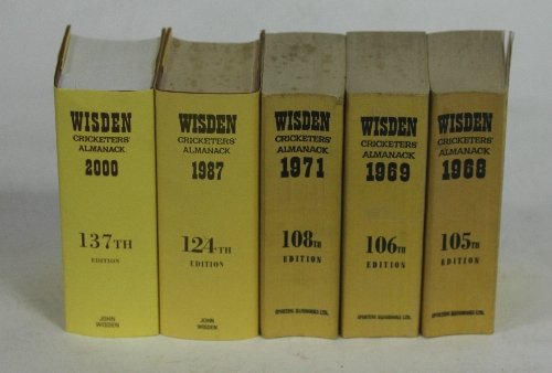 Appraisal: Wisden J Cricketer's Almanack five volumes and