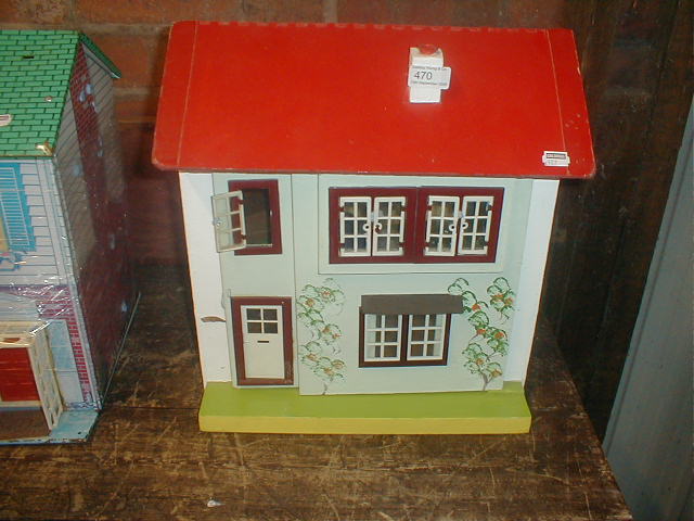 Appraisal: A 's style kit dolls house and contents