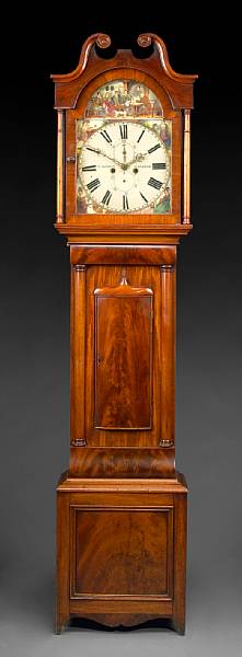 Appraisal: A Scottish mahogany tall case clock R Gardner Slamannan mid