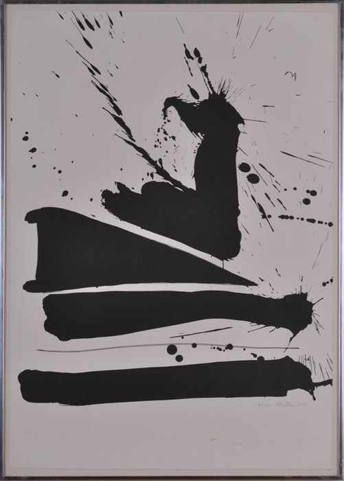 Appraisal: ROBERT MOTHERWELL - AUTOMATISM B Lithograph x sheet sight signed