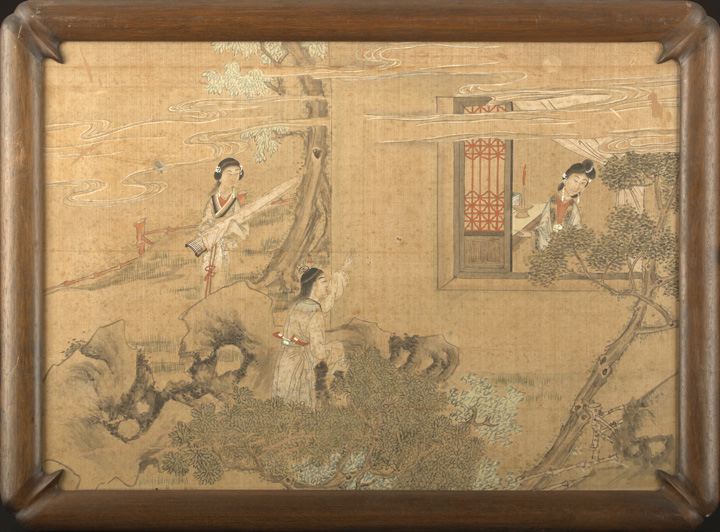 Appraisal: Suite of Four Framed Chinese Scrolls on Silk th century