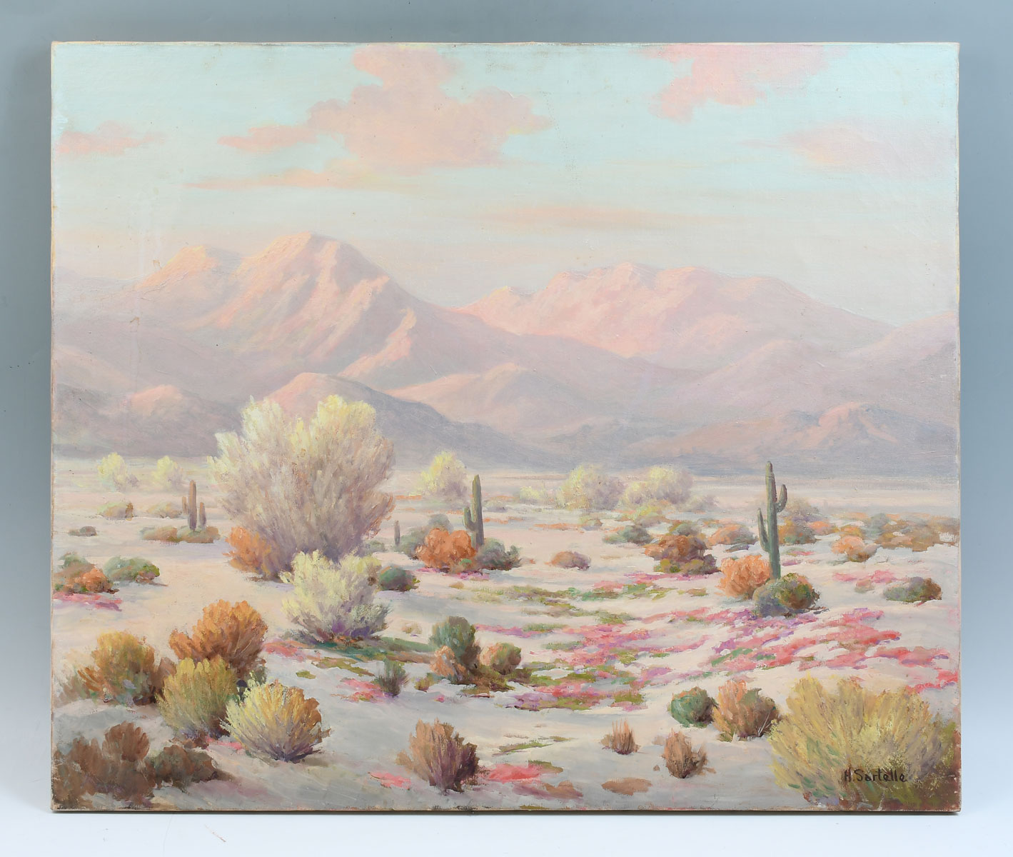 Appraisal: SARTELLE Herbert American - Palm Springs Desert Oil Canvas ''