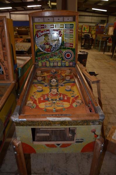 Appraisal: Gottlieb Lady Robin Hood Playfield Fair Backglass Poor Cabinet Fair