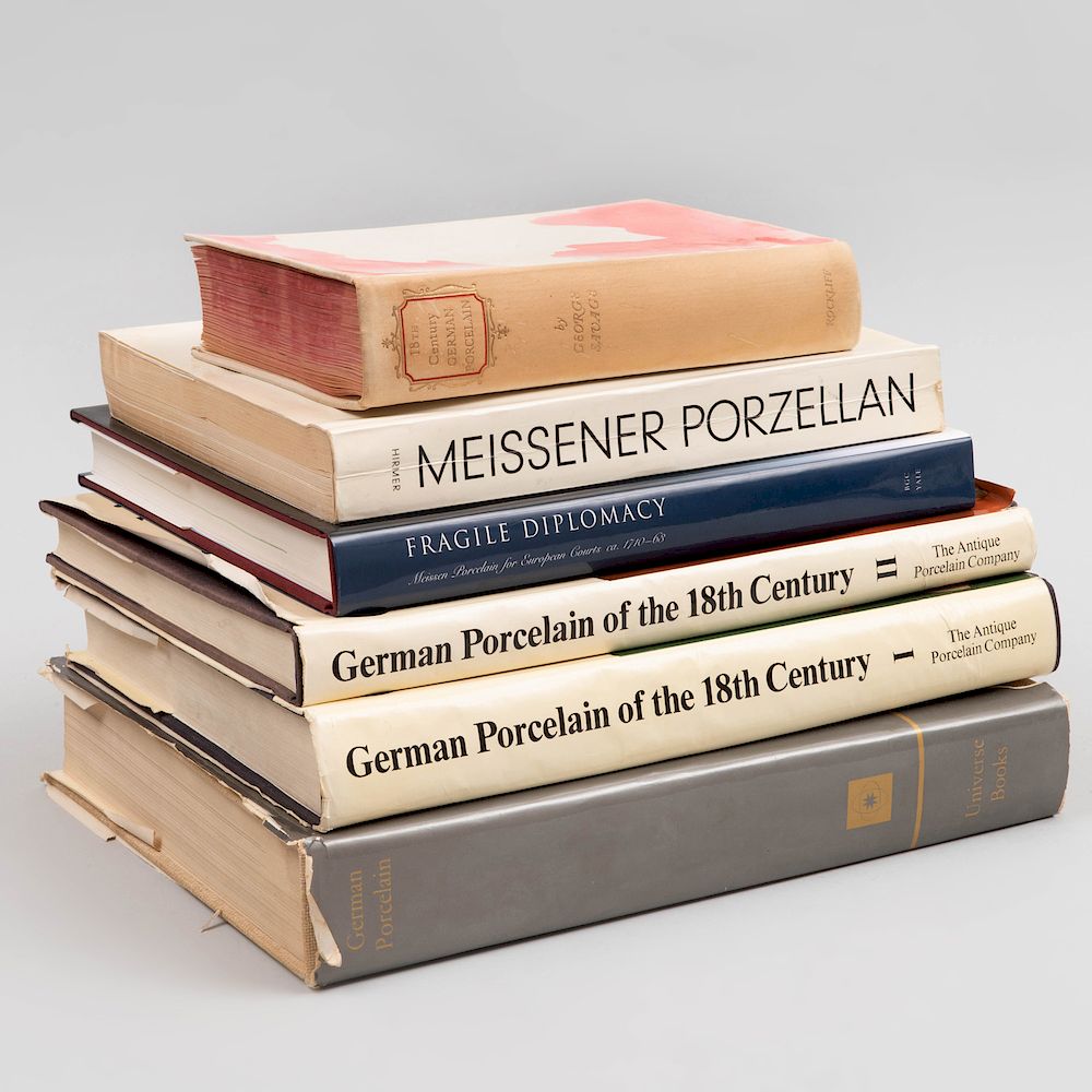 Appraisal: Group of Six German Porcelain Books Including th Century German