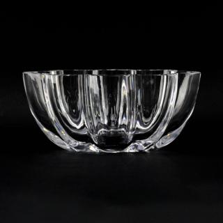 Appraisal: Vintage Orrefors Clear Crystal Candy Dish Vintage Orrefors Clear Crystal