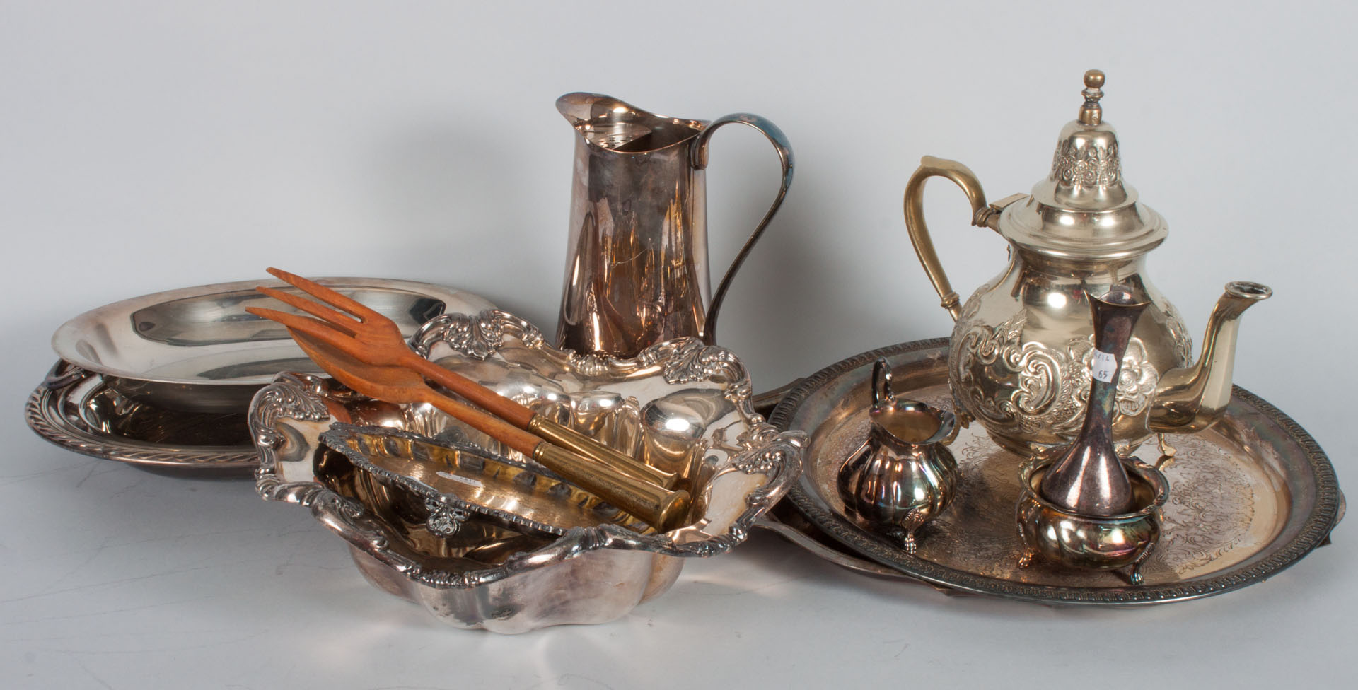 Appraisal: Assorted silver-plated table articles