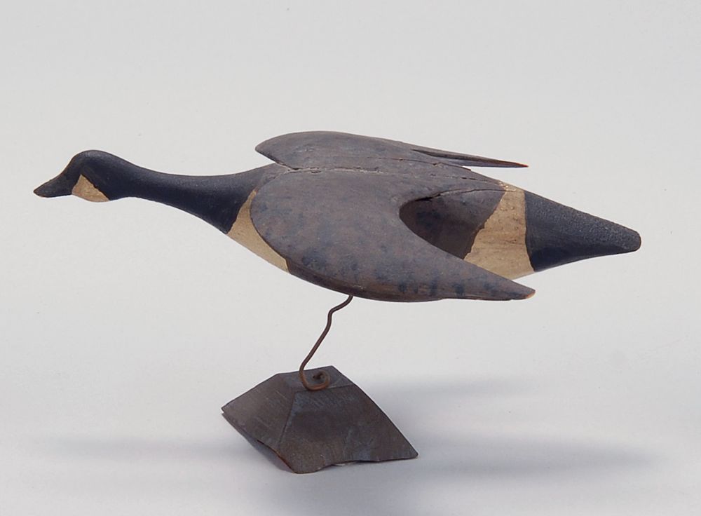 Appraisal: MINIATURE CANADA GOOSE Early th CenturyIn flying form Maker unknown