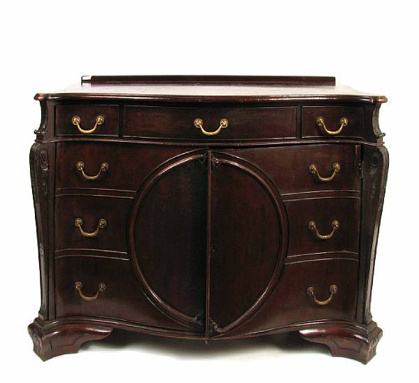 Appraisal: An English mahogany dressing table signed Maple amp Co height