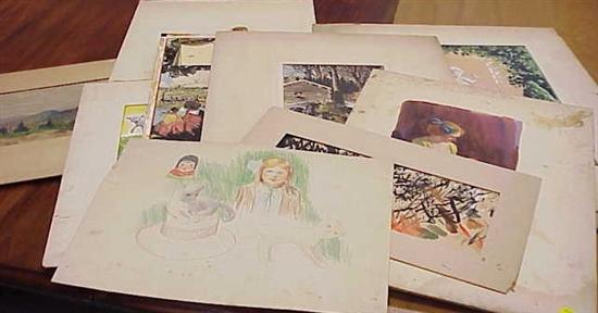 Appraisal: Stephen J Voorhies American b pieces of original illustration art