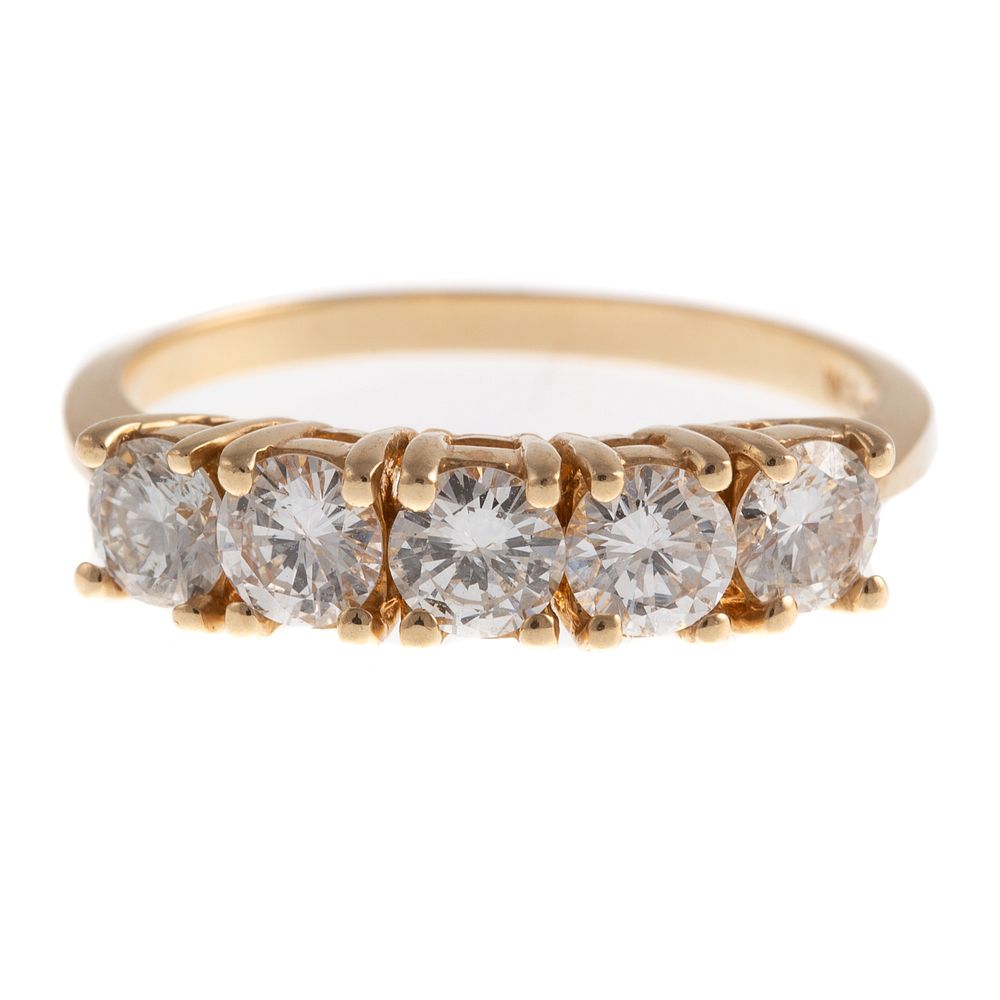 Appraisal: A ctw Diamond Band in K Yellow Gold K yellow