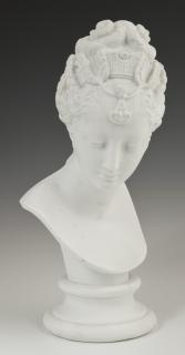 Appraisal: After Jean Antoine Houdon - Parian Bust of a Lady