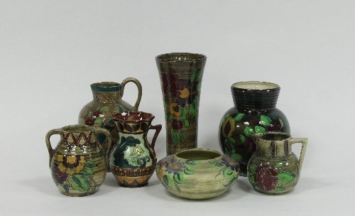 Appraisal: Shorter Son Ltd A quantity of jugs and vases Mendoza