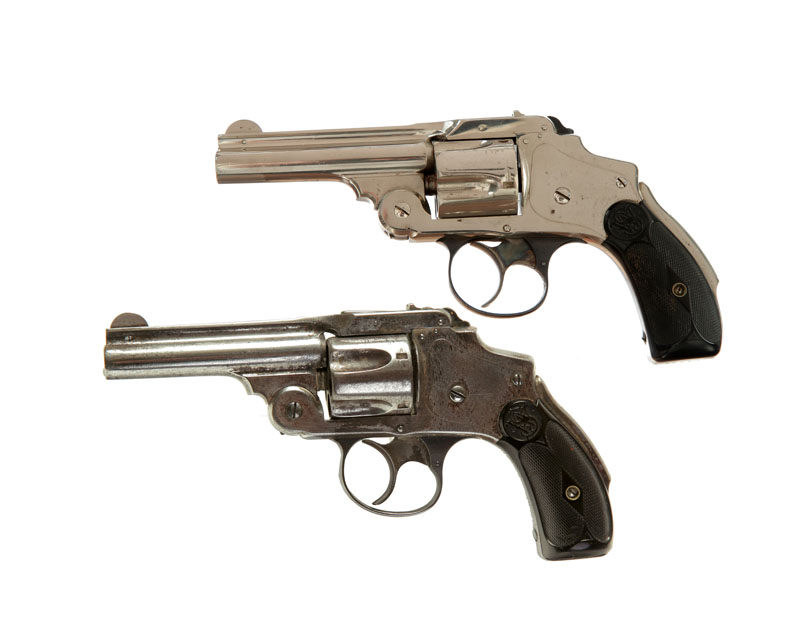 Appraisal: TWO SMITH AND WESSON SAFETY DOUBLE-ACTION REVOLVERS caliber five-shot cylinders