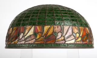 Appraisal: A Bigelow Kennard Co leaded glass lamp shade First half