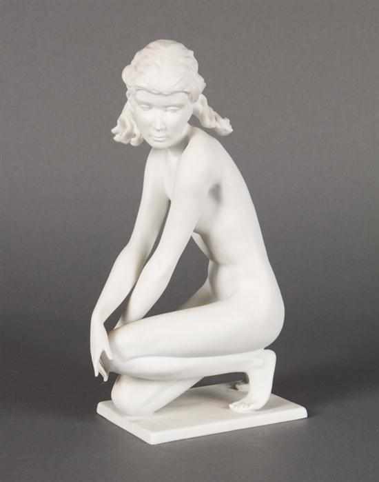 Appraisal: Kaiser bisque female nude figure Wolfgang Gawantka th century modeled