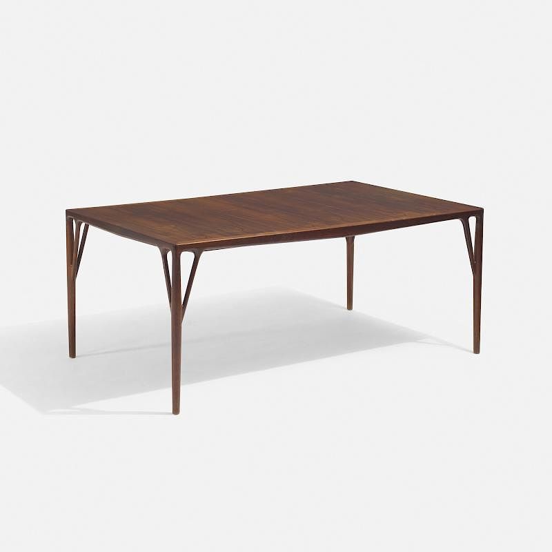 Appraisal: Helge Vestergaard Jensen dining table Helge Vestergaard Jensen dining table