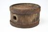 Appraisal: REVOLUTIONARY WAR ERA CANTEEN - Iron Bound Oak cylindrical canteen