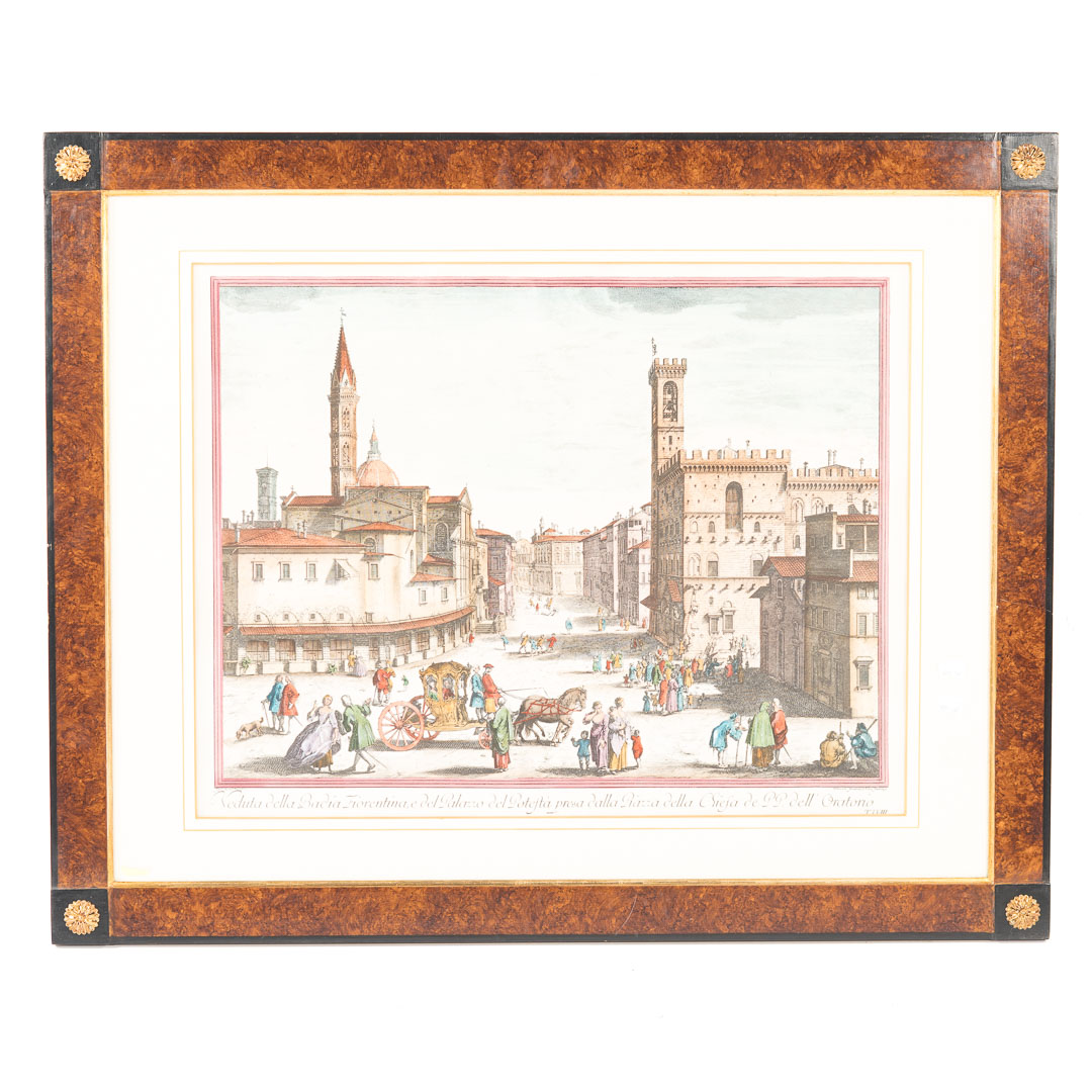 Appraisal: After G Zocchi View of Piazza San Firenze print Sight