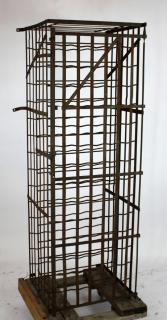 Appraisal: French wrought iron wine cage French wrought iron wine cage