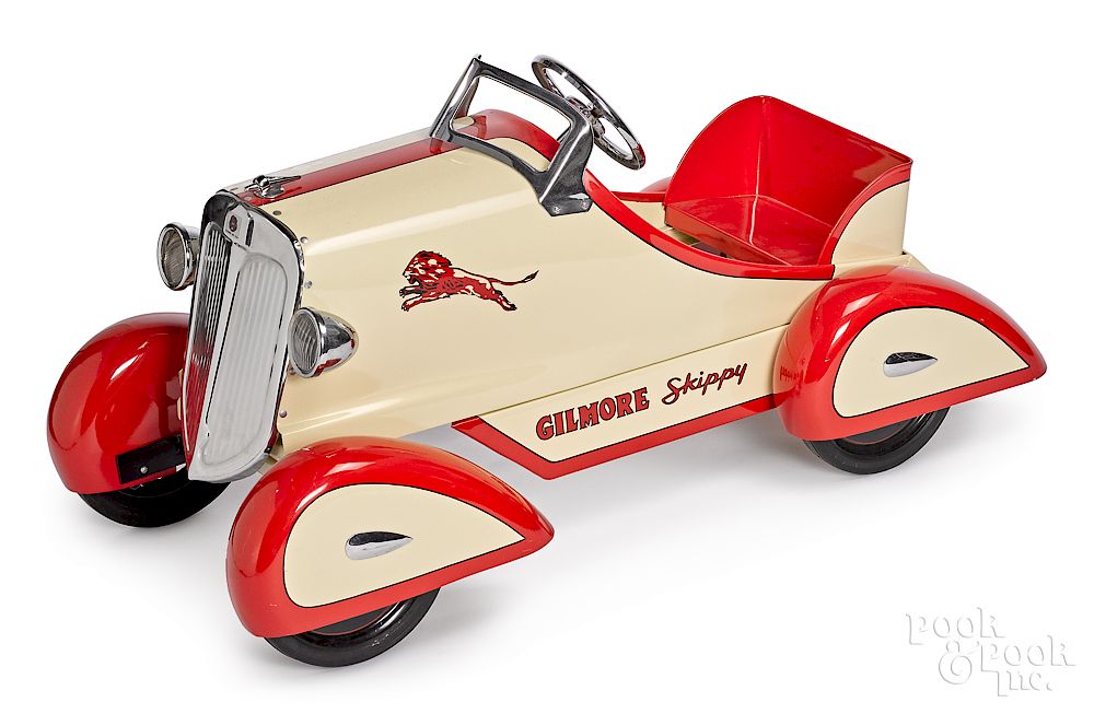 Appraisal: Gilmore Oil Company Skippy streamline pedal car Custom made Gilmore