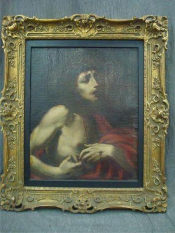 Appraisal: Old Master Oil on Canvas of the Crowned Christ Old