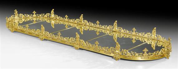 Appraisal: FIVE-PIECE TABLE ORNAMENT AU BACCHUS Empire style Paris Matte and