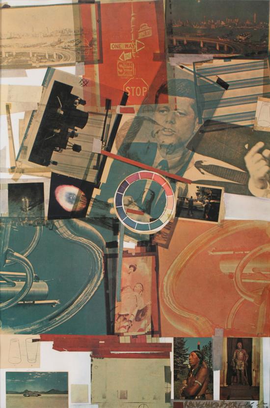 Appraisal: ROBERT RAUSCHENBERG American - CORE POSTER signed dated ' and