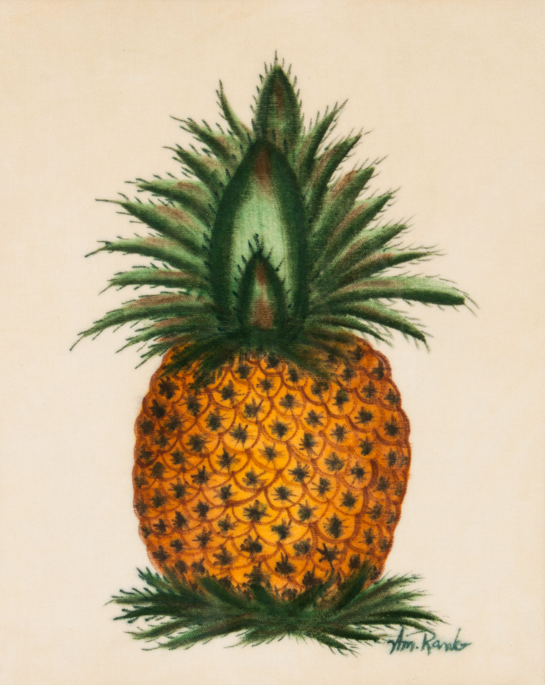 Appraisal: American School Pineapple Therom by William Randall - In sponge