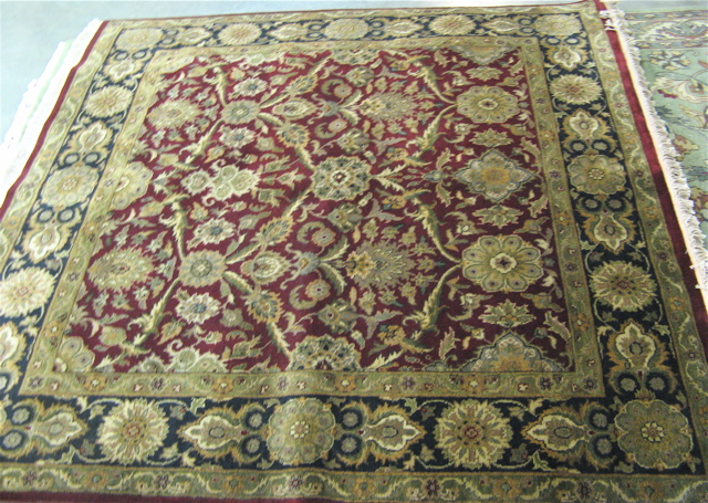 Appraisal: SQUARE INDO-PERSIAN AREA RUG ' x '