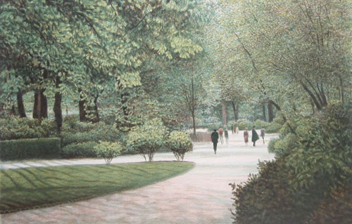 Appraisal: Jardin du Luxembourg Altman Harold American - lithograph printed in