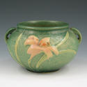 Appraisal: Roseville Zephyr Lily bowl in green Marked Roseville USA -