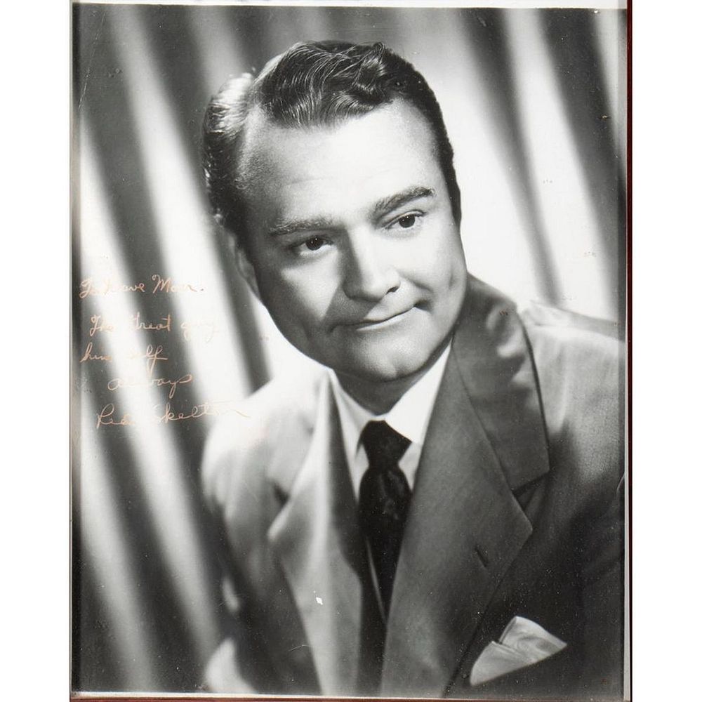 Appraisal: Redd Skelton Original autographed inscribed photograph Size x Condition Showing