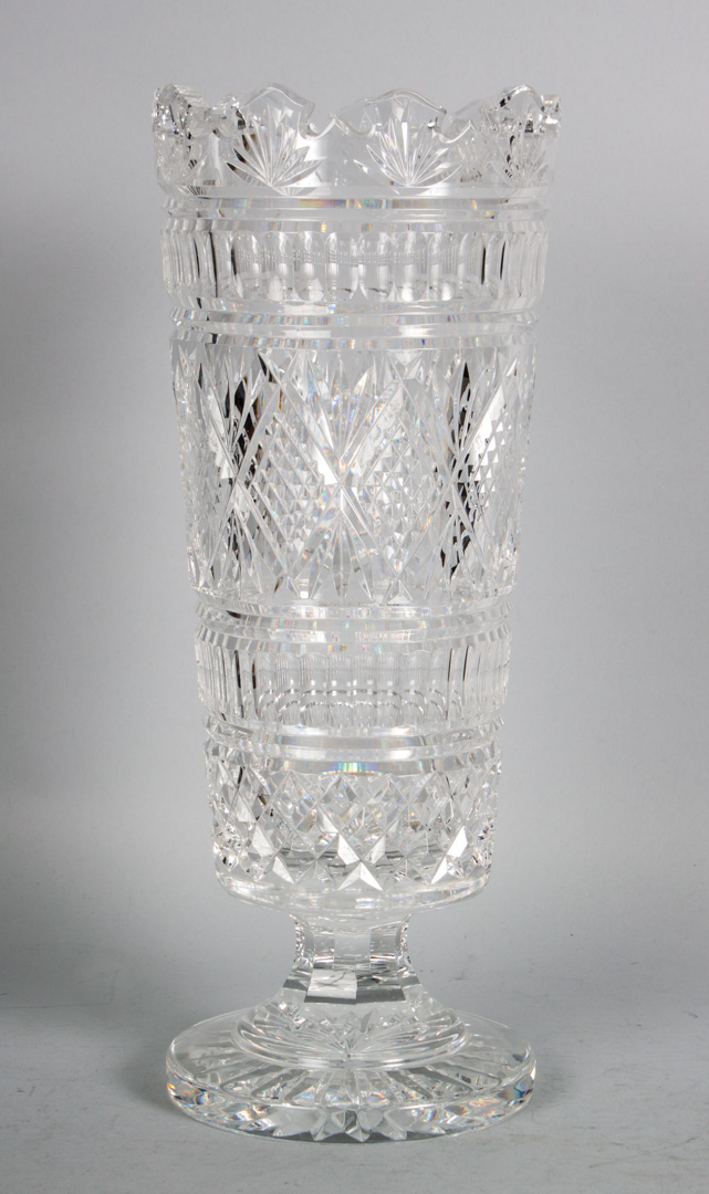 Appraisal: Waterford crystal celery vase in H