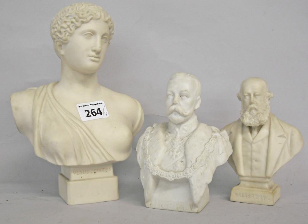 Appraisal: Robinson Leadbeater Parian ware bust of Venus high together with