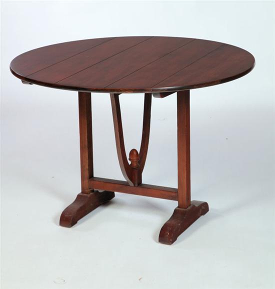 Appraisal: FLIP-TOP TABLE Labeled for Henredon North Carolina th century cherry