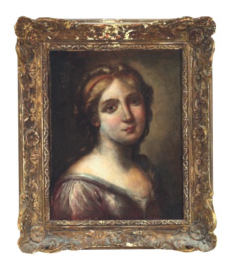 Appraisal: Continental School Early th Century Portrait of a Beautiful Maiden